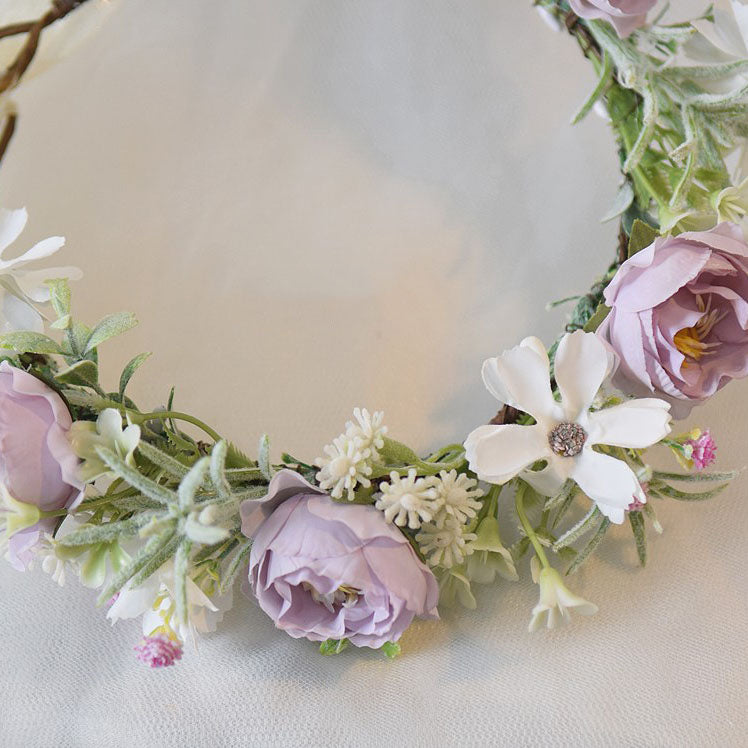 Mori Flower Bridal headdress garland modeling headdress photo wedding dress hair accessories Bridesmaid accessories holiday head