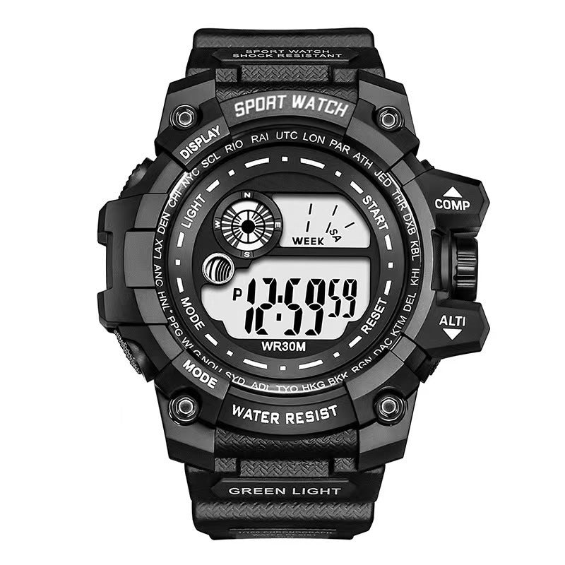 Student watch sports boy electronic watch waterproof luminous watch