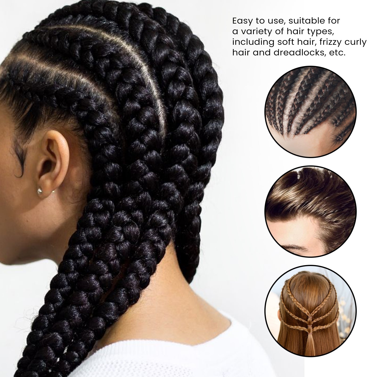 Dreadlocks Gel Wax Long Lasting Moisture Dreadlocks Natural Shine Styling Gel Wax