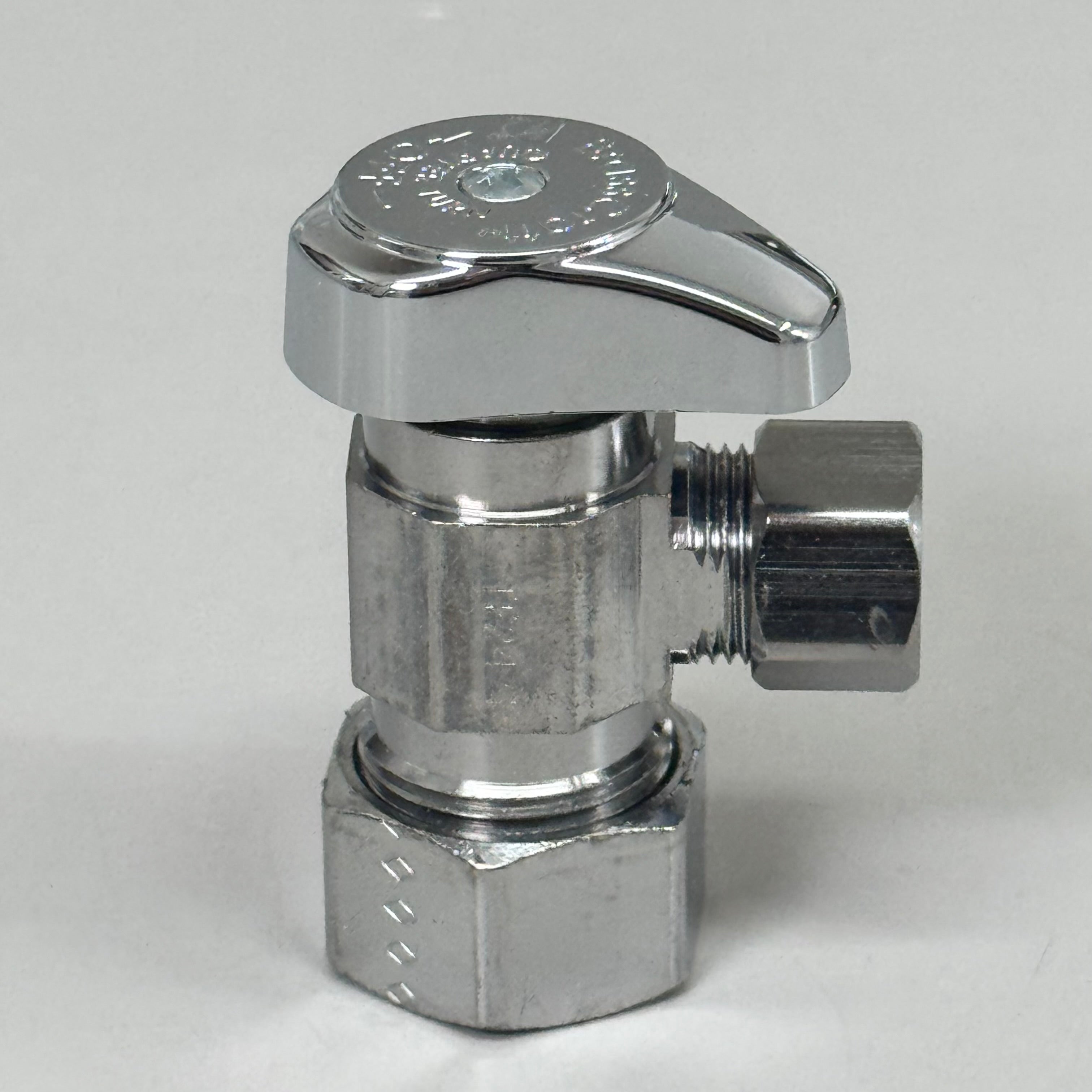 BRASS CRAFT (2 PACK) 1/4" Turn Angle Supply STOP Valve 1/2"x3/8" Chrome G2CR19XC