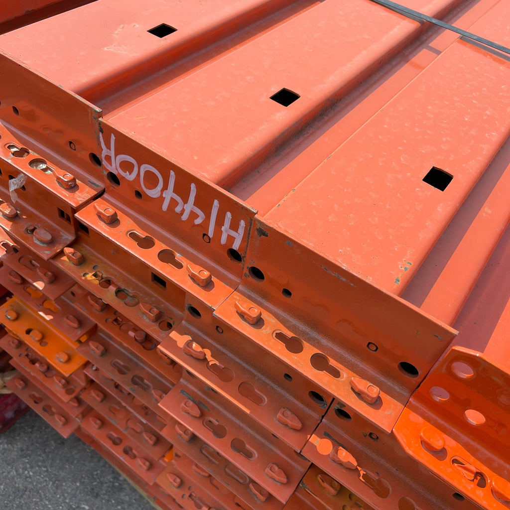 INTERACK Pallet Rack Cross Beam Teardrop Style (Round & Angular) 12 ft  x 6” Orange (Pre-Owned)