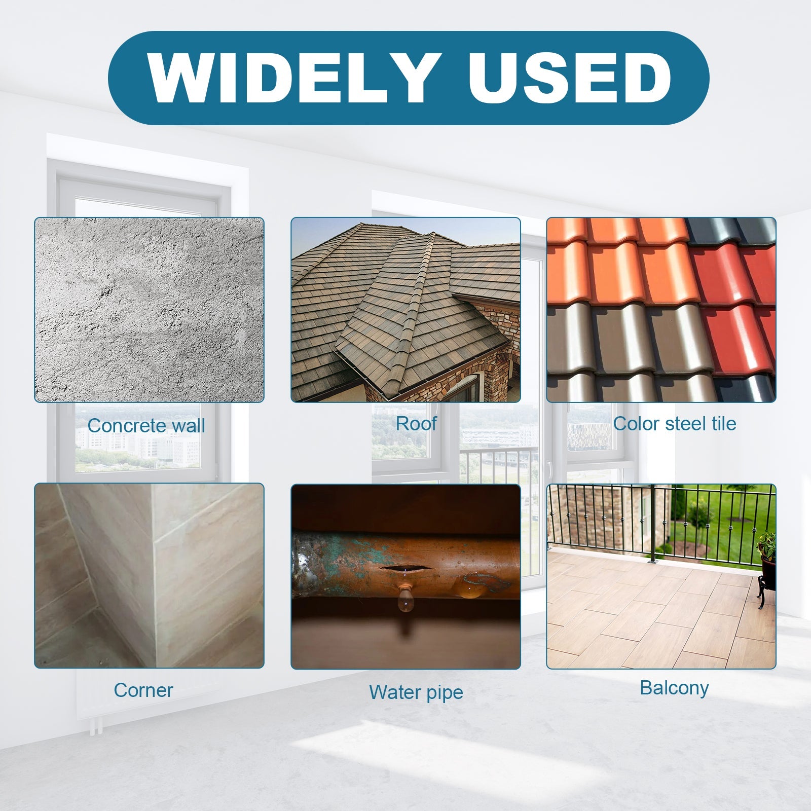 Waterproof Leak Repair Spray, Bathroom Tile External Wall Leakage And Penetration Type Invisible Waterproof And Moisture-Proof
