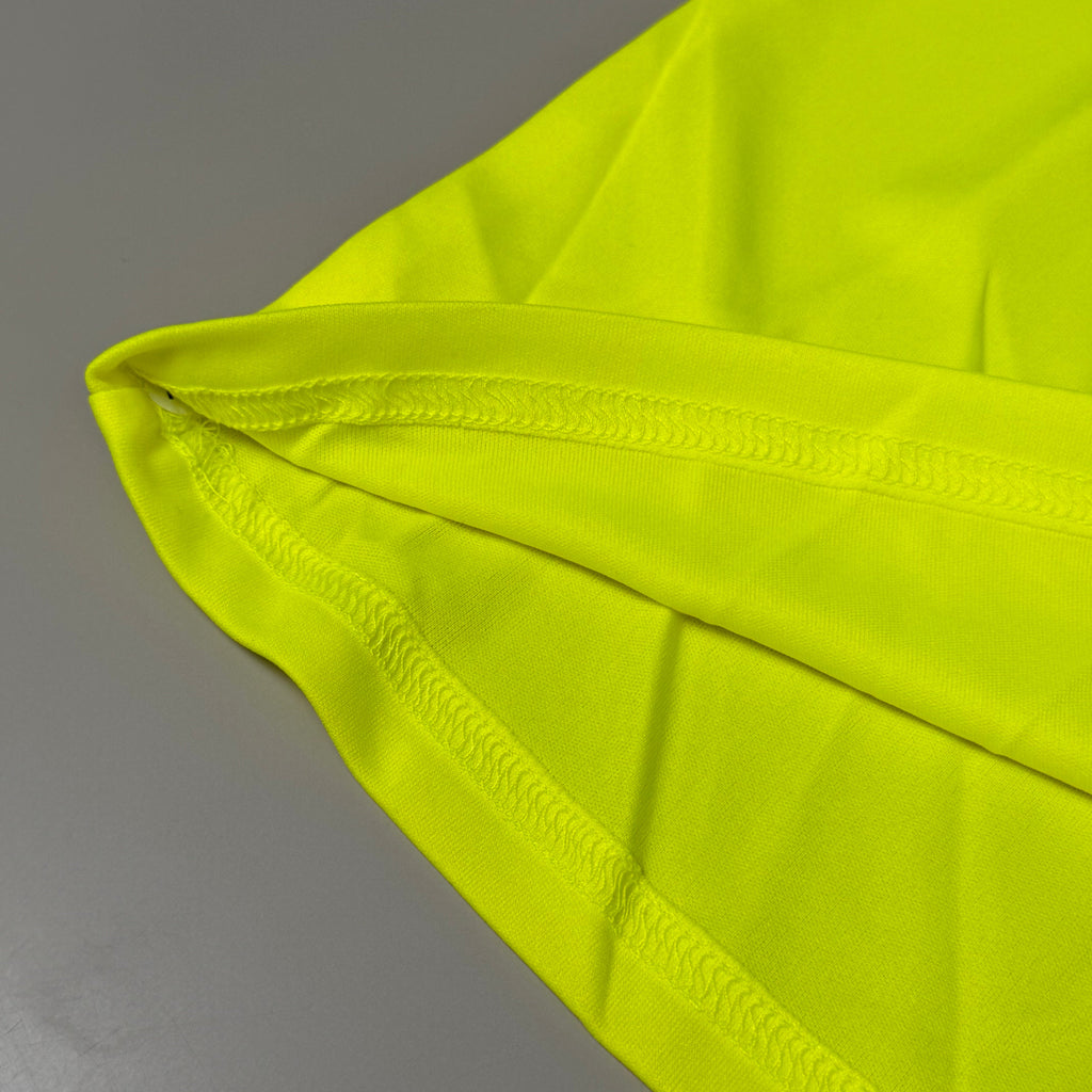 EG-PRO (4 PACK) Long Sleeve High Visibility Shirt 100% Poly SZ 3X Safety Yellow
