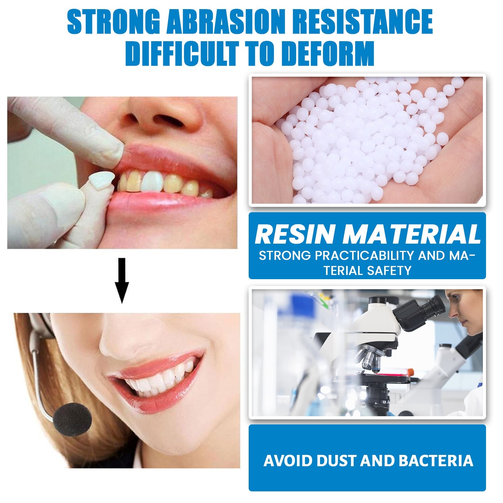 Tooth Repair Kit, Halloween Makeup Modification Teeth Dentures Fillings And Holes And Glue