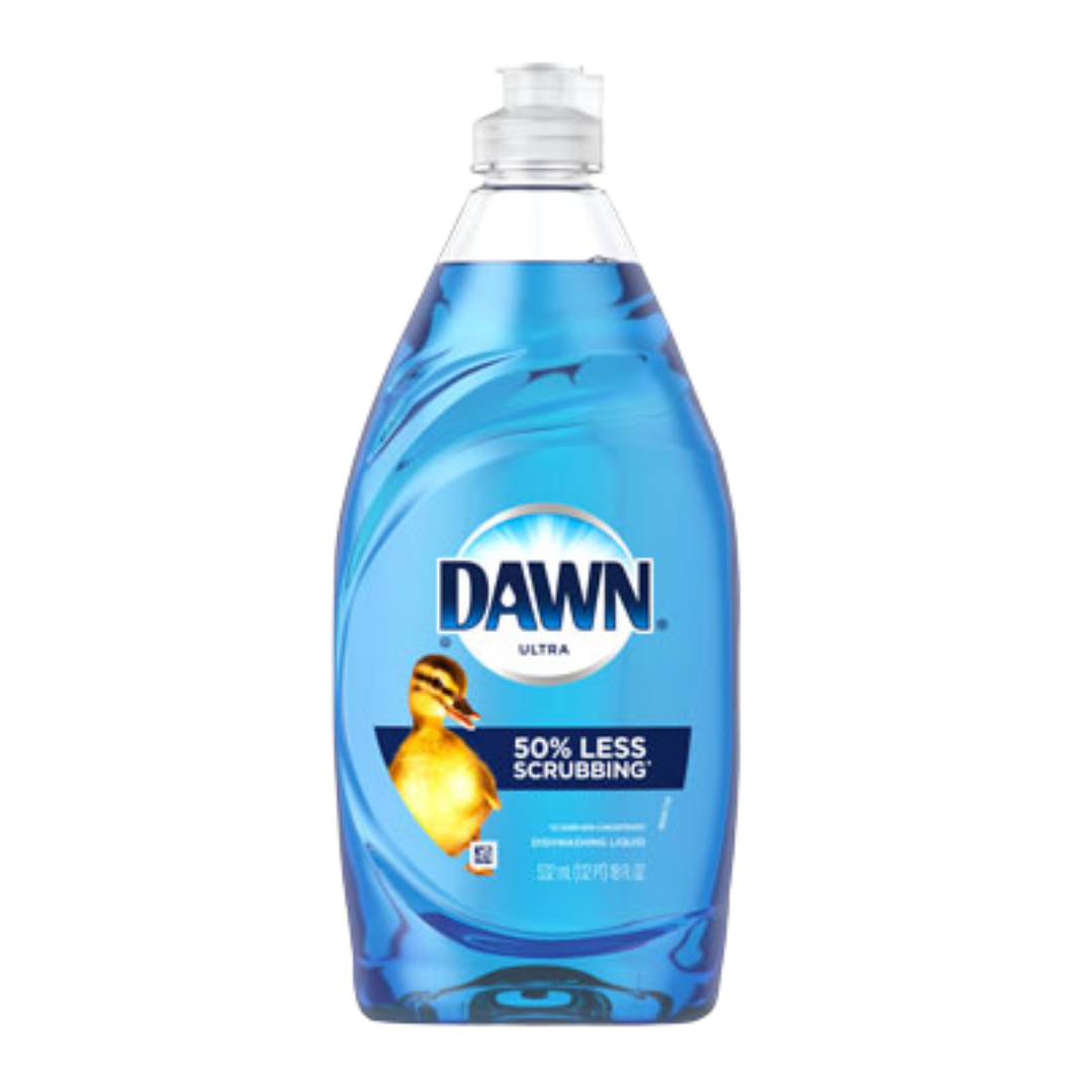 Dawn Ultra Dishwashing Liquid, 18 oz – 50 % Less Scrubbing