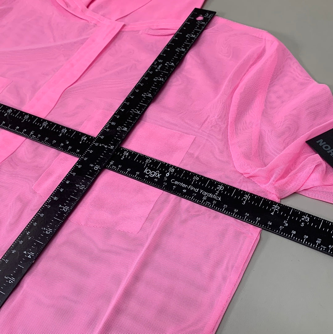 NORMA KAMALI Nk Shirt w/ Faux Pockets Sz M/38 Candy Pink ST1236MS963966