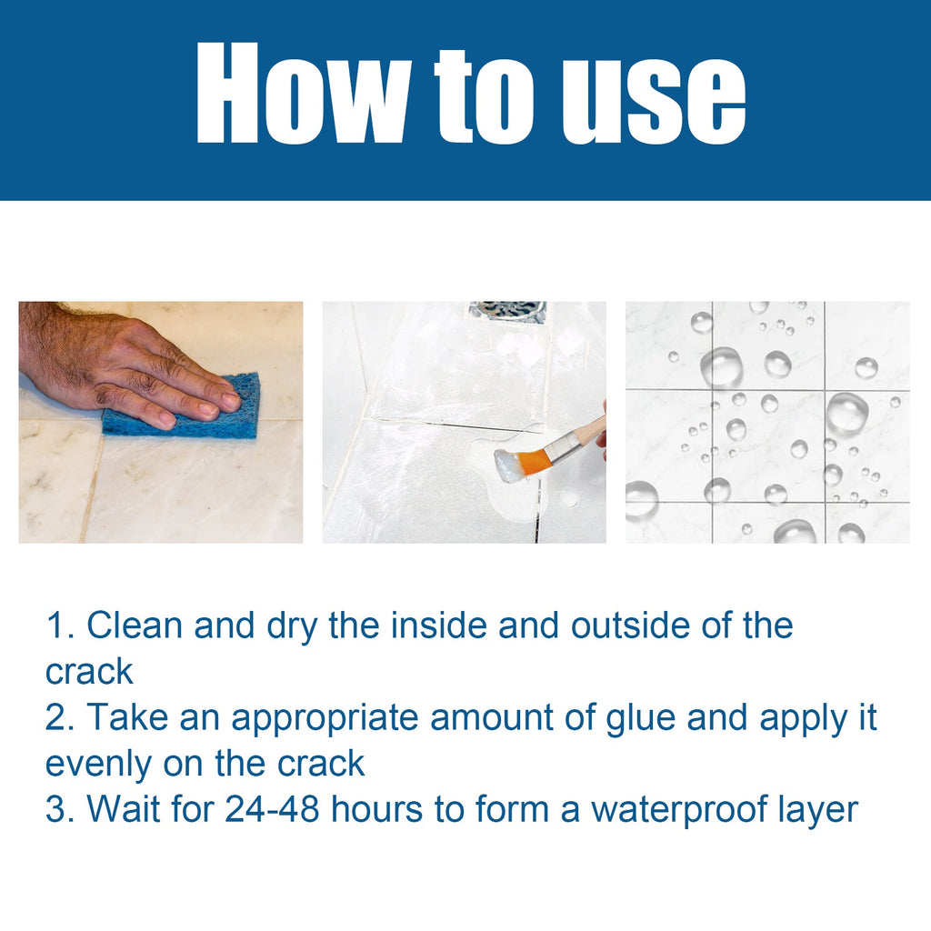 Transparent Waterproof Glue Transparent Waterproof Paint Toilet Balcony Free Brick Roof Leak Proof Glue