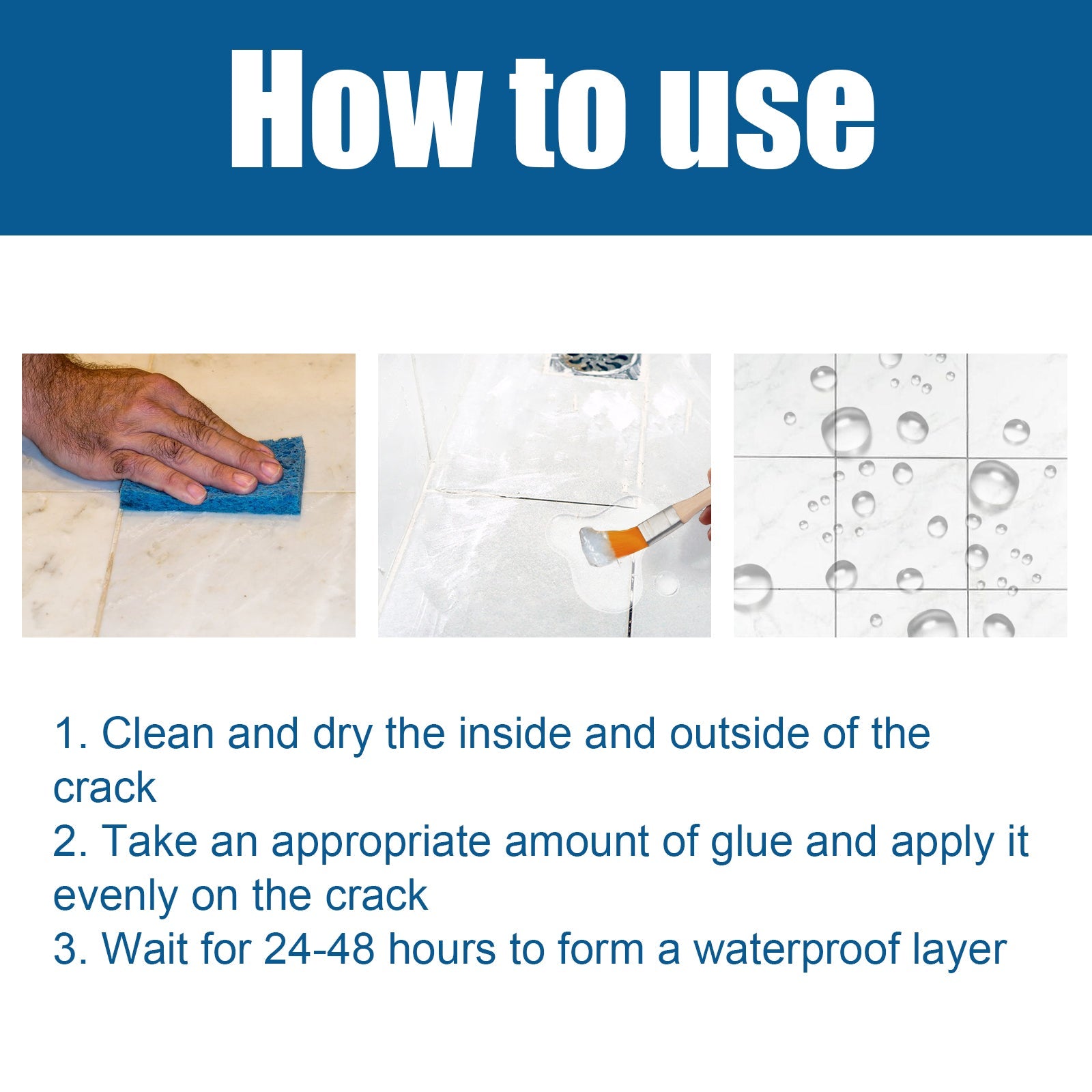 Transparent Waterproof Glue Transparent Waterproof Paint Toilet Balcony Free Brick Roof Leak Proof Glue