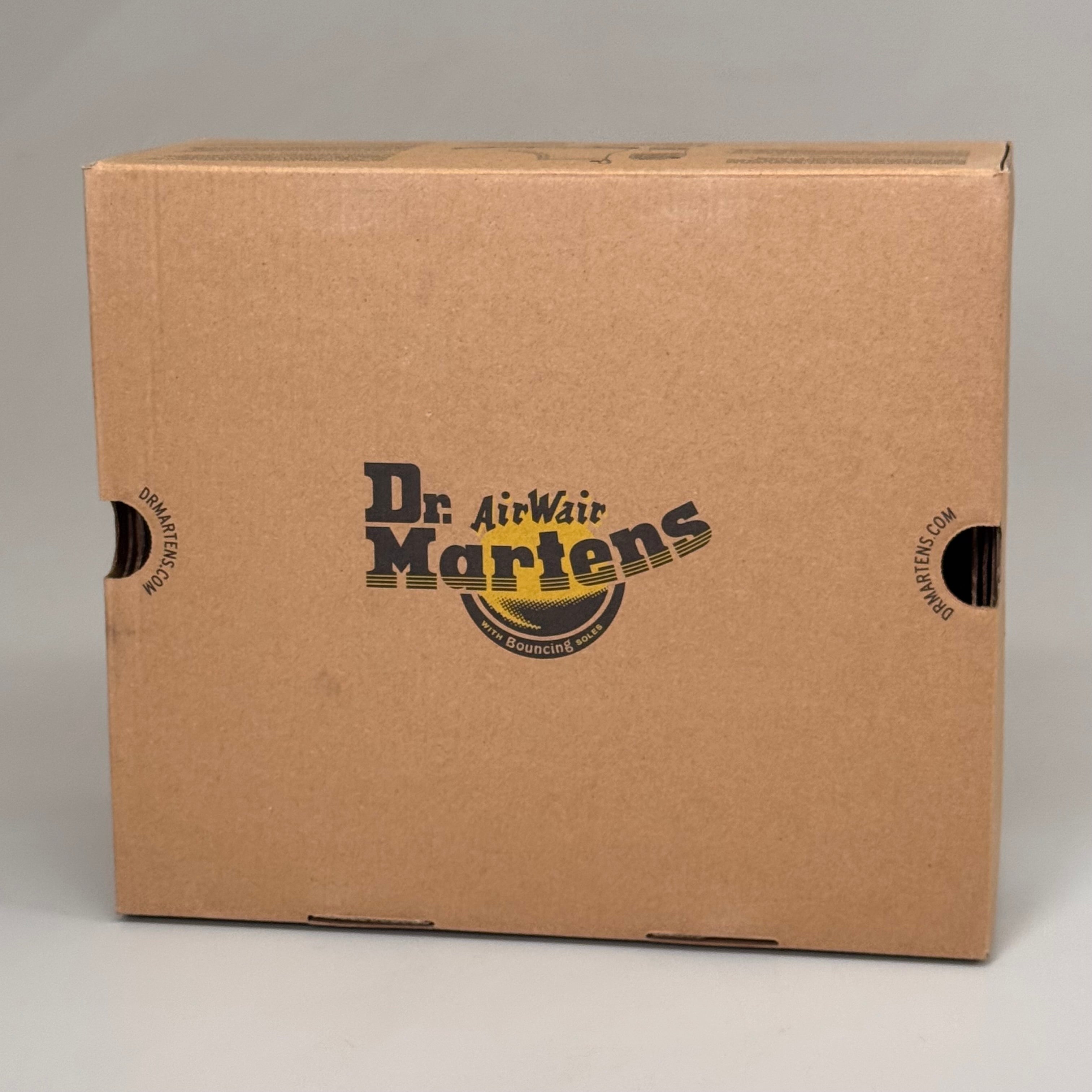 DR MARTENS Leonore Faux Fur-Lined Virgina Leather Boots SZ 9 Vintage Taupe