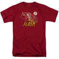 DC Comics Flash Crimson Comet Mens T Shirt Cardinal Officially Licensed