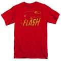 DC Comics Flash Flash Speed Distressed Mens T Shirt Red Officially Licensed