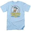 DC Comics Star of Paradise Island Mens T Shirt Light Blue Officially Licensed
