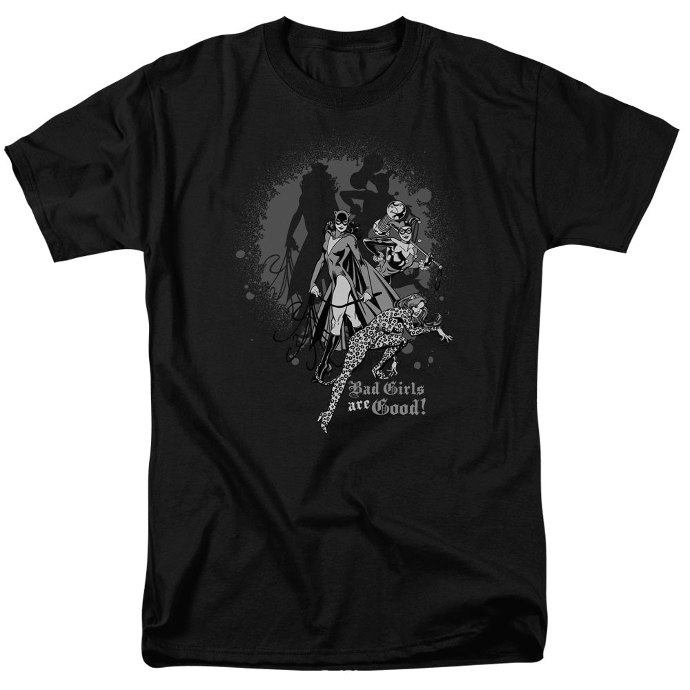 DC Comics Bad Girls Are Good Mens T Shirt Black Officially Licensed