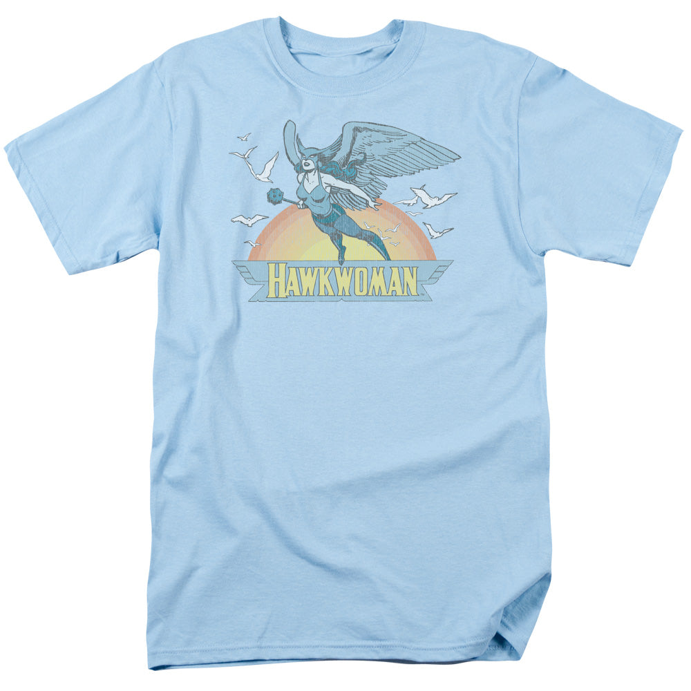 DC Comics Hawkwoman Mens T Shirt Light Blue Officially Licensed