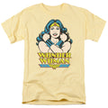 DC Comics Wonder at Large Mens T Shirt Yellow Officially Licensed