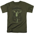 DC Comics Fearless Mens T Shirt Military Green Officially Licensed