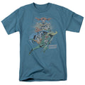 DC Comics in League Mens T Shirt Slate Officially Licensed