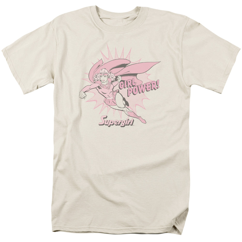 DC Comics Girl Power Mens T Shirt Cream Officially Licensed