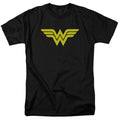 DC Comics Wonder Woman Logo Mens T Shirt Black Officially Licensed