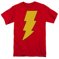 DC Comics Shazam Logo Mens T Shirt Red Officially Licensed