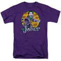 DC Comics the Joker Mens T Shirt Purple Officially Licensed