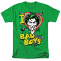 DC Comics I Heart Bad Boys 2 Mens T Shirt Kelly Green Officially Licensed