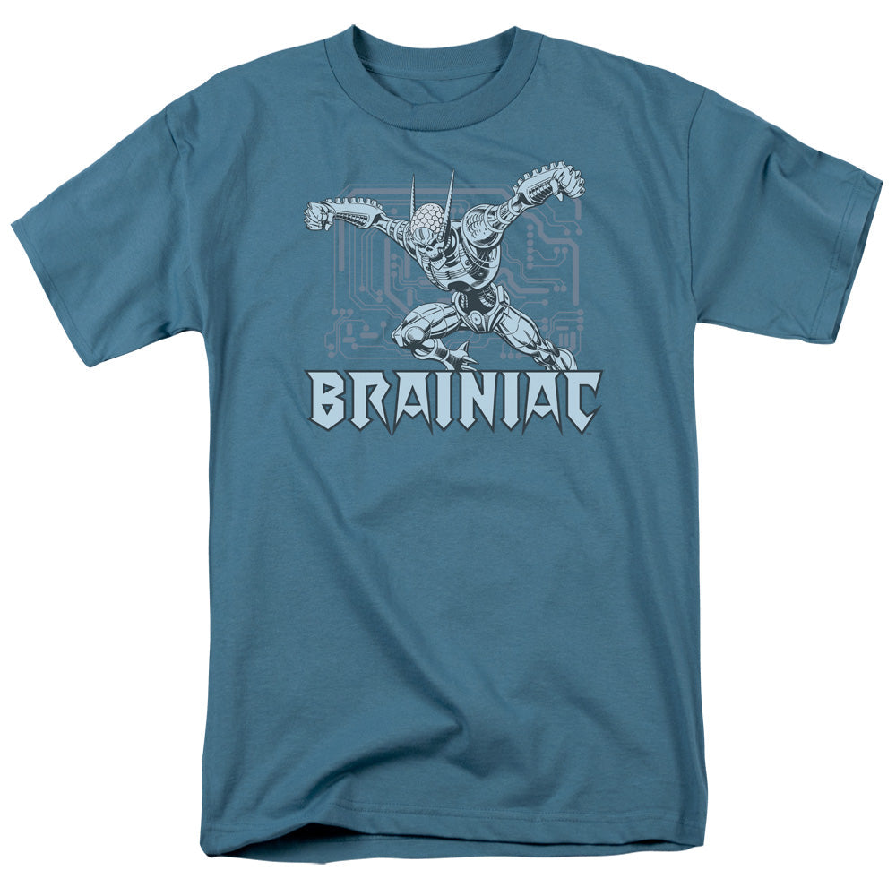 DC Comics Brainiac Mens T Shirt Slate Officially Licensed