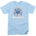 DC Comics Mr Freeze Mens T Shirt Light Blue Officially Licensed