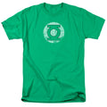 DC Comics Distressed Lantern Logo Mens T Shirt Kelly Green Officially Licensed