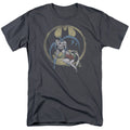 DC Comics Team Mens T Shirt Charcoal Officially Licensed