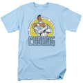 DC Comics Cyborg Mens T Shirt Carolina Blue Officially Licensed
