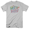 DC Comics Justice League America Lineup Mens T Shirt Silver Officially Licensed