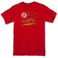 DC Comics Flash Like Lightning Mens T Shirt Red Officially Licensed