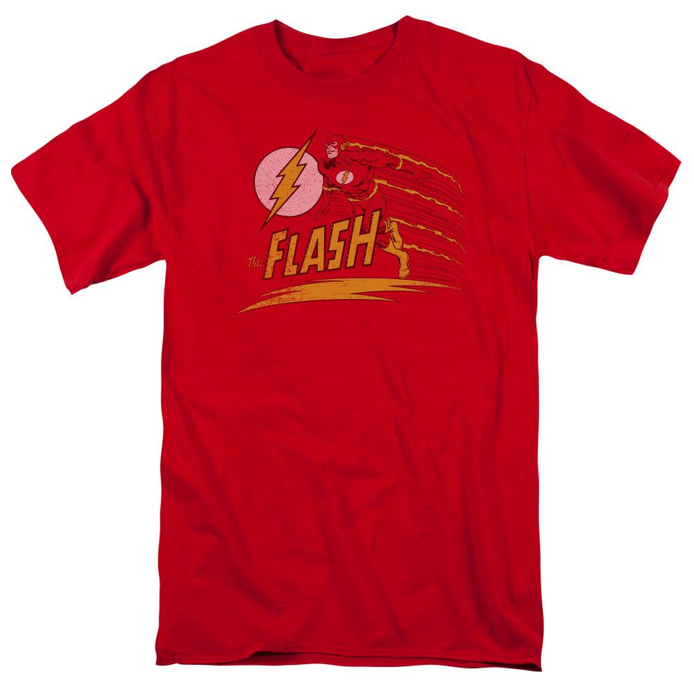 DC Comics Flash Like Lightning Mens T Shirt Red Officially Licensed