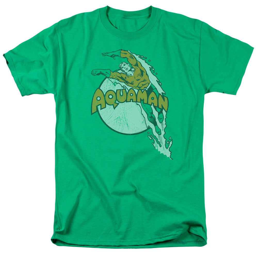 DC Comics Splash Mens T Shirt Kelly Green Officially Licensed