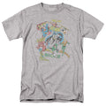 DC Comics Super Collage Mens T Shirt Silver Officially Licensed