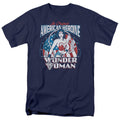 DC Comics American Heroine Mens T Shirt Navy Blue Officially Licensed