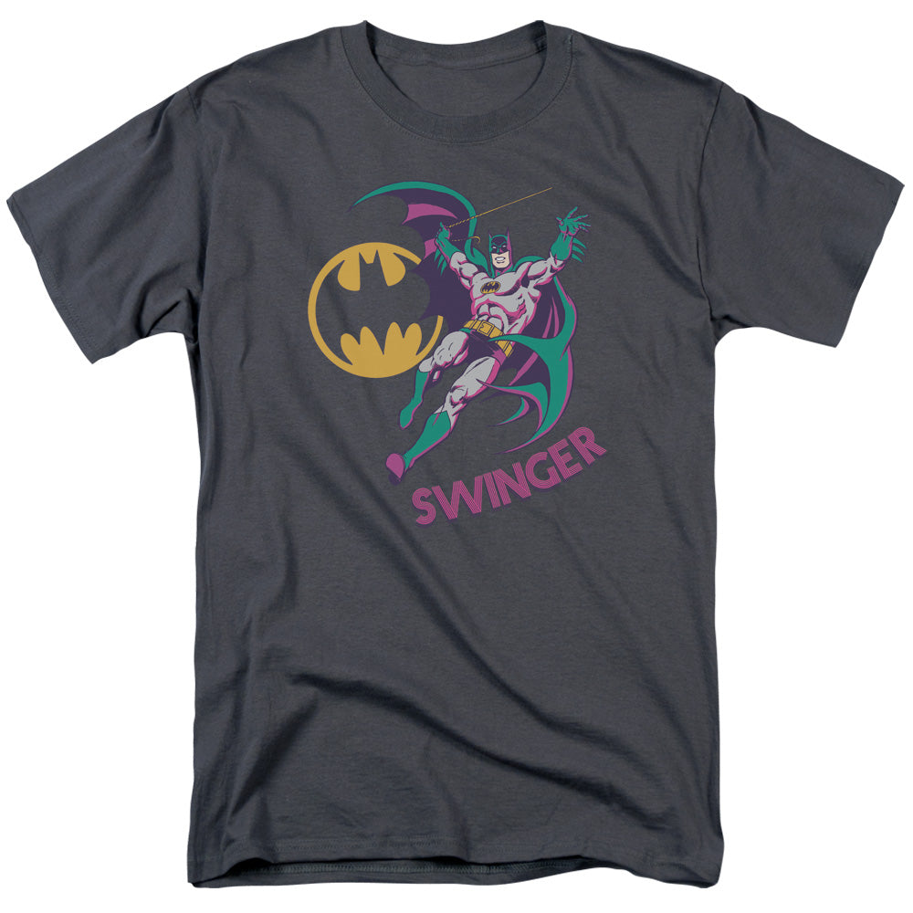 DC Comics Swinger Mens T Shirt Charcoal Officially Licensed