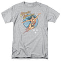 DC Comics Wonder Woman Vintage Mens T Shirt Athletic Heather Officially Licensed