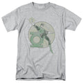 DC Comics Retro Lantern Iron on Mens T Shirt Athletic Heather Officially Licensed