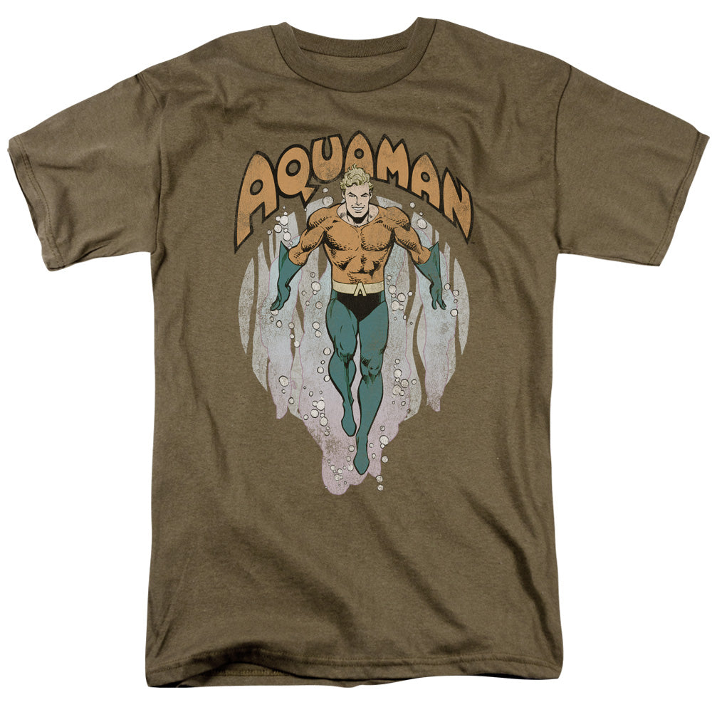 DC Comics From the Depths Mens T Shirt Safari Green Officially Licensed