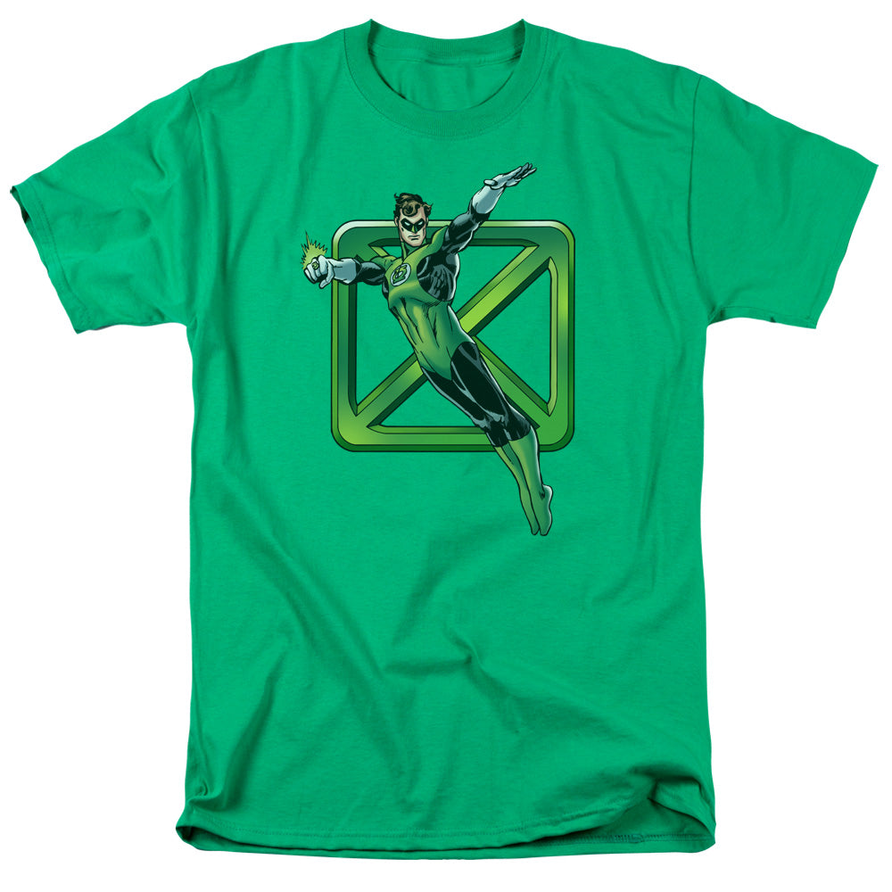 DC Comics Green Cross Mens T Shirt Kelly Green Officially Licensed