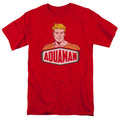 DC Comics Aquaman Sign Mens T Shirt Red Officially Licensed