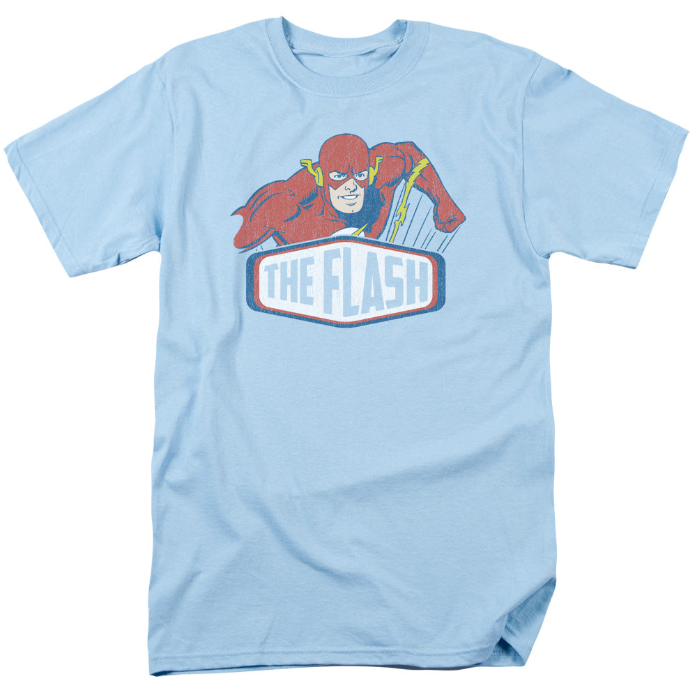 DC Comics Flash Flash Sign Mens T Shirt Light Blue Officially Licensed