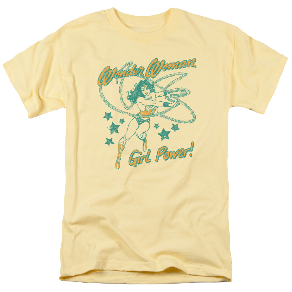 DC Comics Wonder Woman Girl Power Mens T Shirt Yellow Officially Licensed