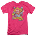 DC Comics Positively Rad Mens T Shirt Hot Pink Officially Licensed