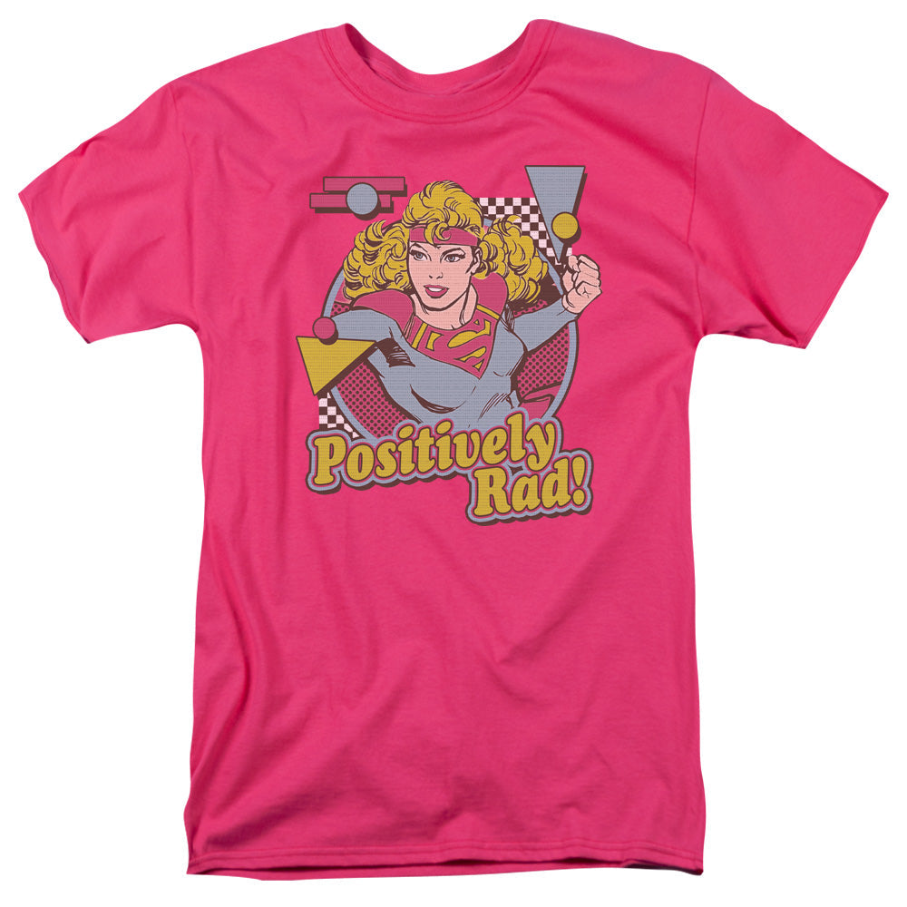 DC Comics Positively Rad Mens T Shirt Hot Pink Officially Licensed