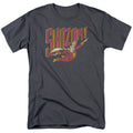 DC Comics Shazam!! Mens T Shirt Charcoal Officially Licensed