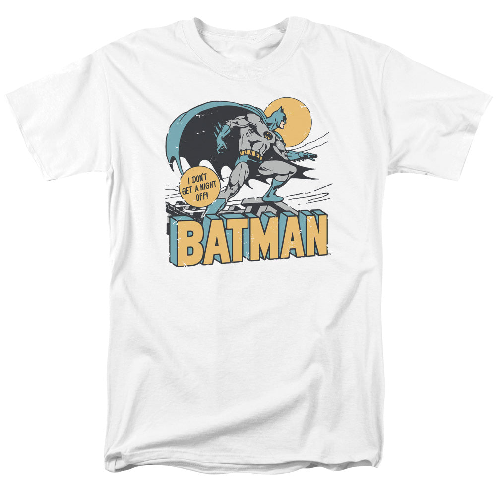 DC Comics Night Off Mens T Shirt White Officially Licensed