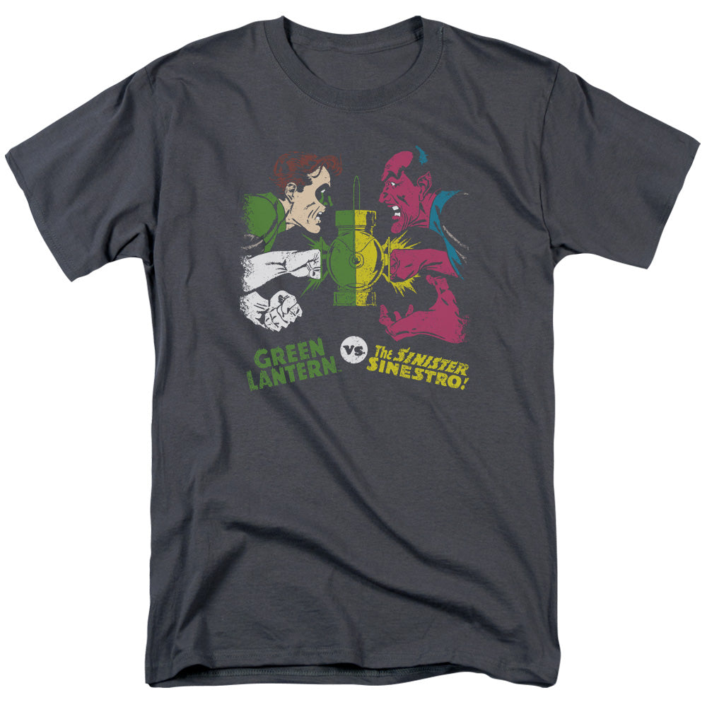 DC Comics Green Lantern Vs Sinestro Mens T Shirt Charcoal Officially Licensed